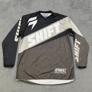Shift MX Ride Club Black White Long Sleeve Motorcross Jersey Men's Size Large